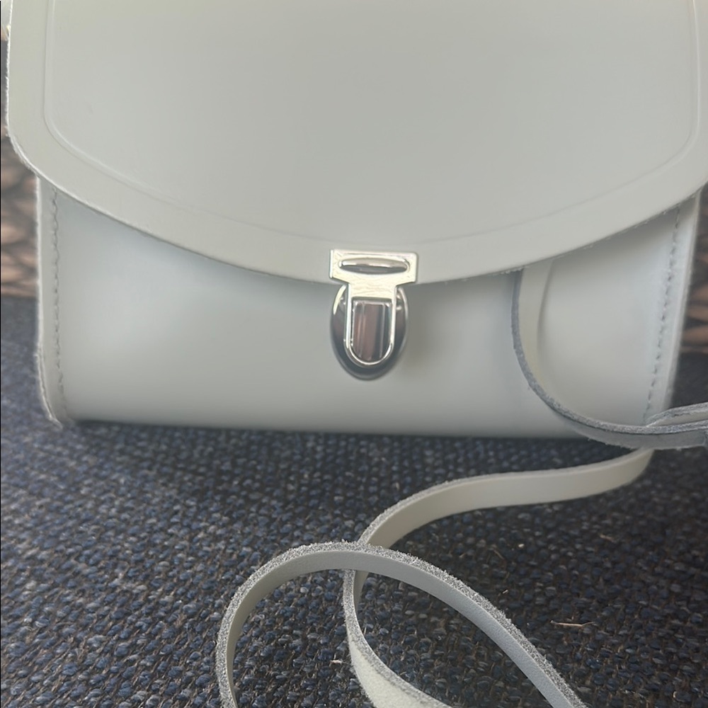 The Cambridge Satchel Company White Crossbody Bag with Sleek Design